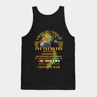 1st Infantry Div - Airmobile - Mech Operations w VN SVC X 300 Tank Top